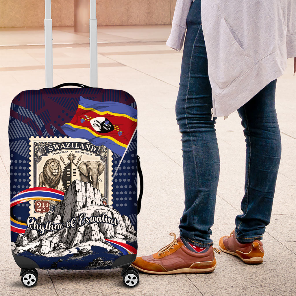 Eswatini Somhlolo Day Luggage Cover Swazi Flag Stamp Traditional Dancer African Heritage Graphic
