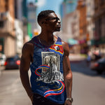 Eswatini Somhlolo Day Men Tank Top Swazi Flag Stamp Traditional Dancer African Heritage Graphic