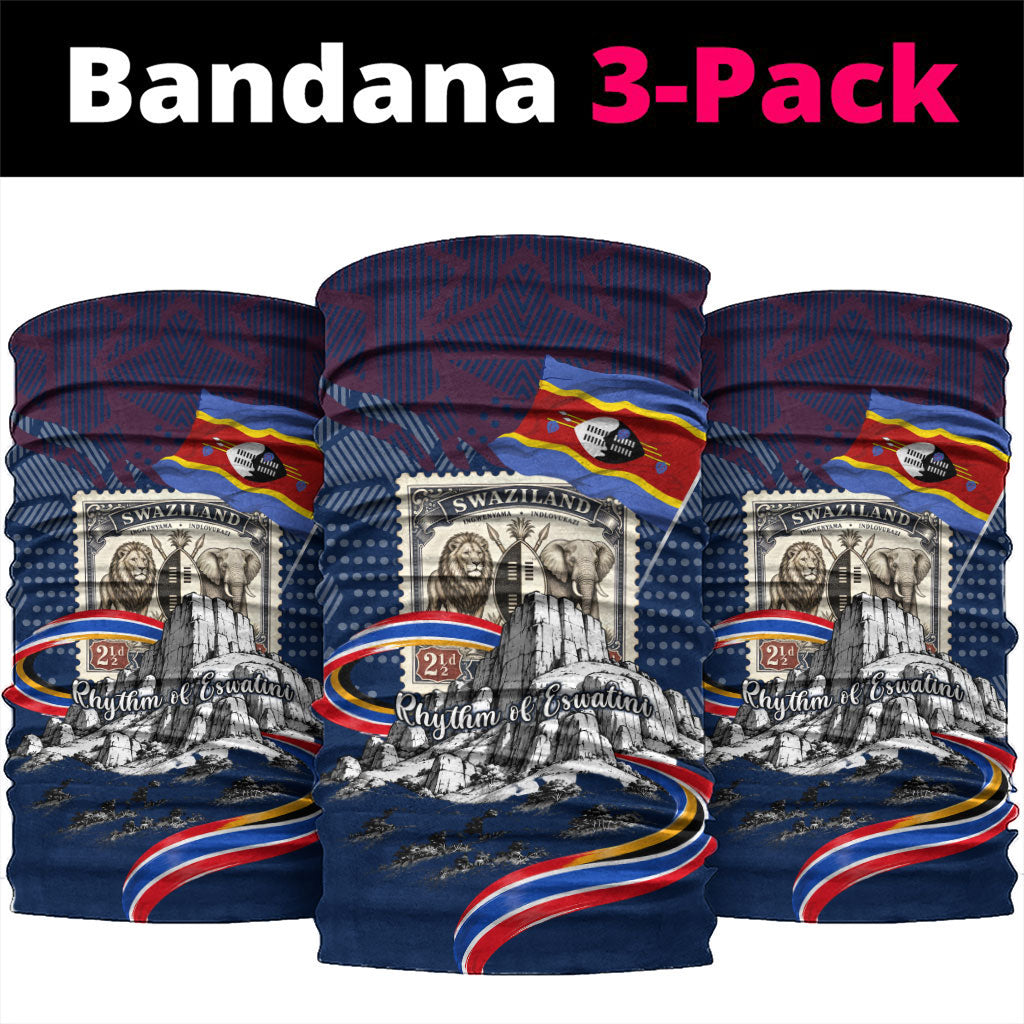 Eswatini Somhlolo Day Neck Gaiter Swazi Flag Stamp Traditional Dancer African Heritage Graphic