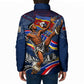 Eswatini Somhlolo Day Padded Jacket Swazi Flag Stamp Traditional Dancer African Heritage Graphic