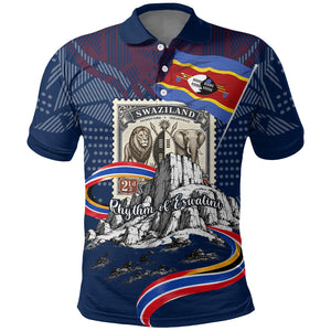 Eswatini Somhlolo Day Polo Shirt Swazi Flag Stamp Traditional Dancer African Heritage Graphic