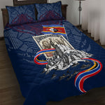 Eswatini Somhlolo Day Quilt Bed Set Swazi Flag Stamp Traditional Dancer African Heritage Graphic