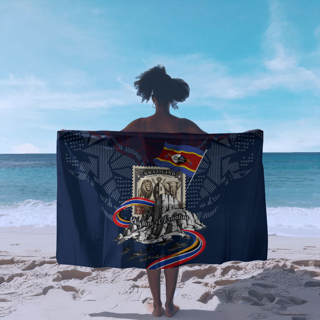 Eswatini Somhlolo Day Sarong Swazi Flag Stamp Traditional Dancer African Heritage Graphic