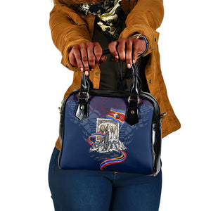 Eswatini Somhlolo Day Shoulder Handbag Swazi Flag Stamp Traditional Dancer African Heritage Graphic