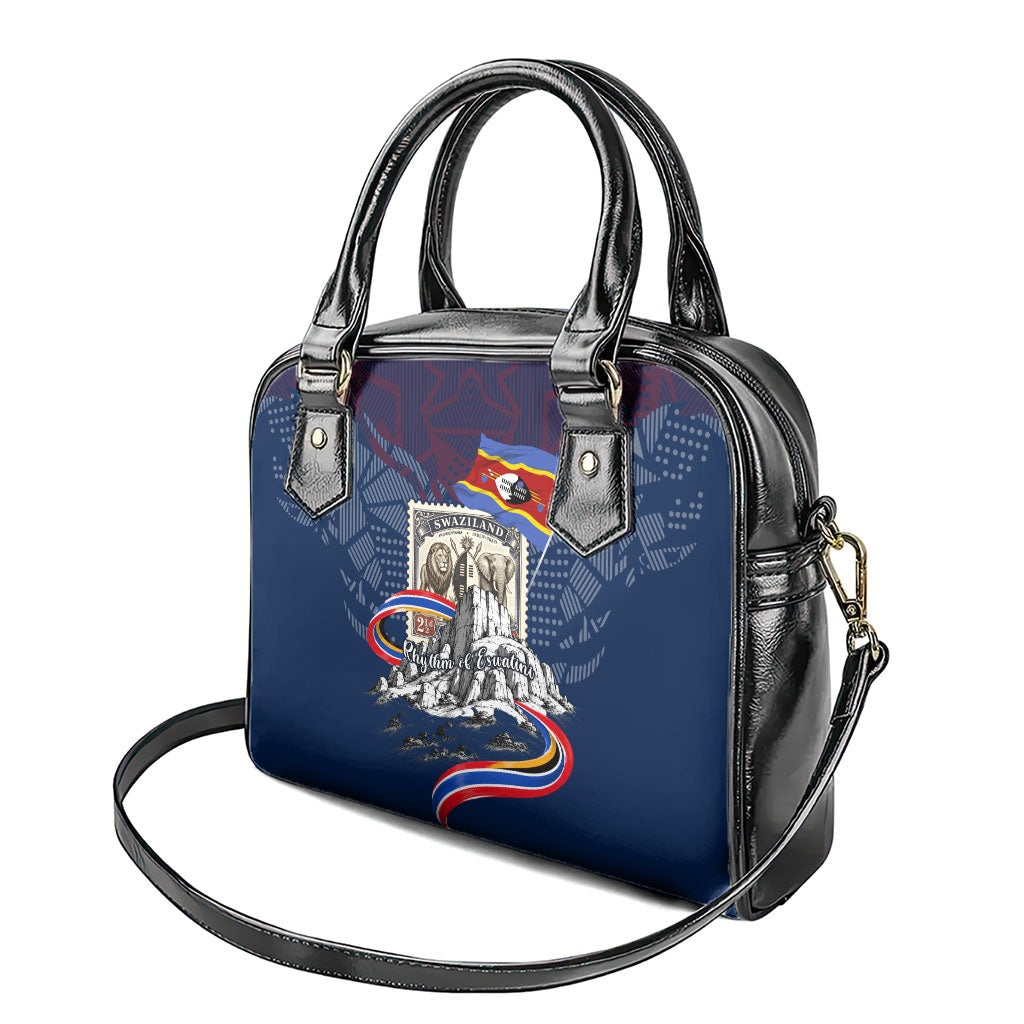 Eswatini Somhlolo Day Shoulder Handbag Swazi Flag Stamp Traditional Dancer African Heritage Graphic