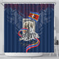 Eswatini Somhlolo Day Shower Curtain Swazi Flag Stamp Traditional Dancer African Heritage Graphic