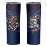 Eswatini Somhlolo Day Skinny Tumbler Swazi Flag Stamp Traditional Dancer African Heritage Graphic
