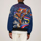 Eswatini Somhlolo Day Sleeve Zip Bomber Jacket Swazi Flag Stamp Traditional Dancer African Heritage Graphic