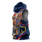 Eswatini Somhlolo Day Sleeveless Hoodie Swazi Flag Stamp Traditional Dancer African Heritage Graphic