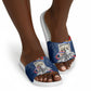 Eswatini Somhlolo Day Slide Sandals Swazi Flag Stamp Traditional Dancer African Heritage Graphic