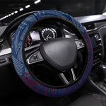Eswatini Somhlolo Day Steering Wheel Cover Swazi Flag Stamp Traditional Dancer African Heritage Graphic