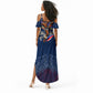 Eswatini Somhlolo Day Summer Maxi Dress Swazi Flag Stamp Traditional Dancer African Heritage Graphic