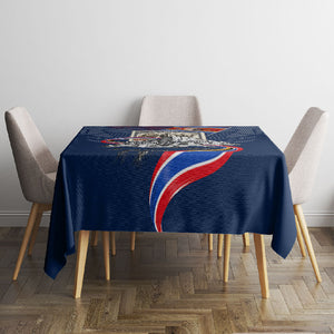 Eswatini Somhlolo Day Tablecloth Swazi Flag Stamp Traditional Dancer African Heritage Graphic