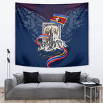 Eswatini Somhlolo Day Tapestry Swazi Flag Stamp Traditional Dancer African Heritage Graphic