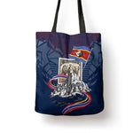 Eswatini Somhlolo Day Tote Bag Swazi Flag Stamp Traditional Dancer African Heritage Graphic