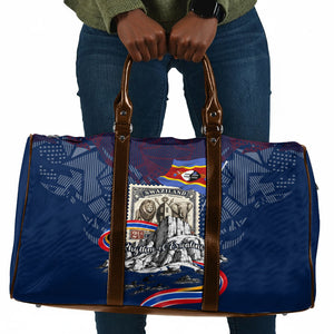 Eswatini Somhlolo Day Travel Bag Swazi Flag Stamp Traditional Dancer African Heritage Graphic