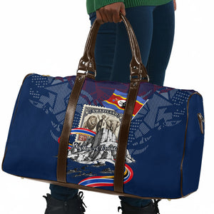 Eswatini Somhlolo Day Travel Bag Swazi Flag Stamp Traditional Dancer African Heritage Graphic