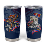 Eswatini Somhlolo Day Tumbler Cup Swazi Flag Stamp Traditional Dancer African Heritage Graphic