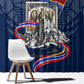 Eswatini Somhlolo Day Window Curtain Swazi Flag Stamp Traditional Dancer African Heritage Graphic