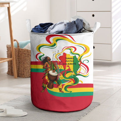 Guinea Independence Day Conakry Laundry Basket African Flag Djembe Drum Freedom