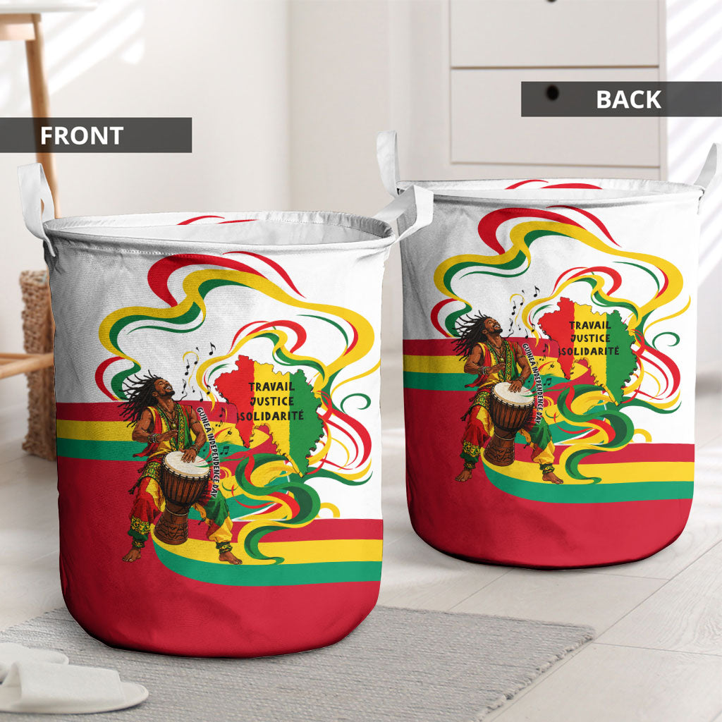 Guinea Independence Day Conakry Laundry Basket African Flag Djembe Drum Freedom