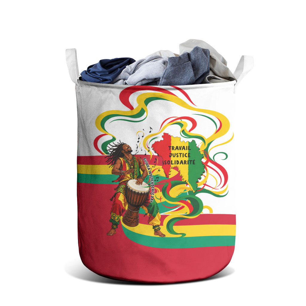 Guinea Independence Day Conakry Laundry Basket African Flag Djembe Drum Freedom