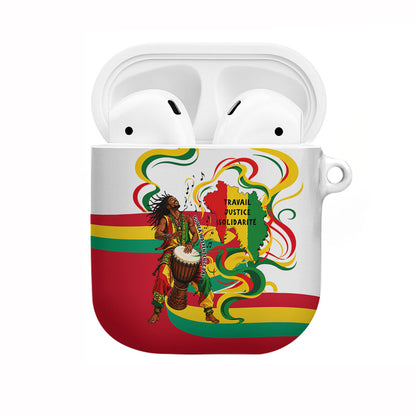 Guinea Independence Day Conakry AirPods Case African Flag Djembe Drum Freedom