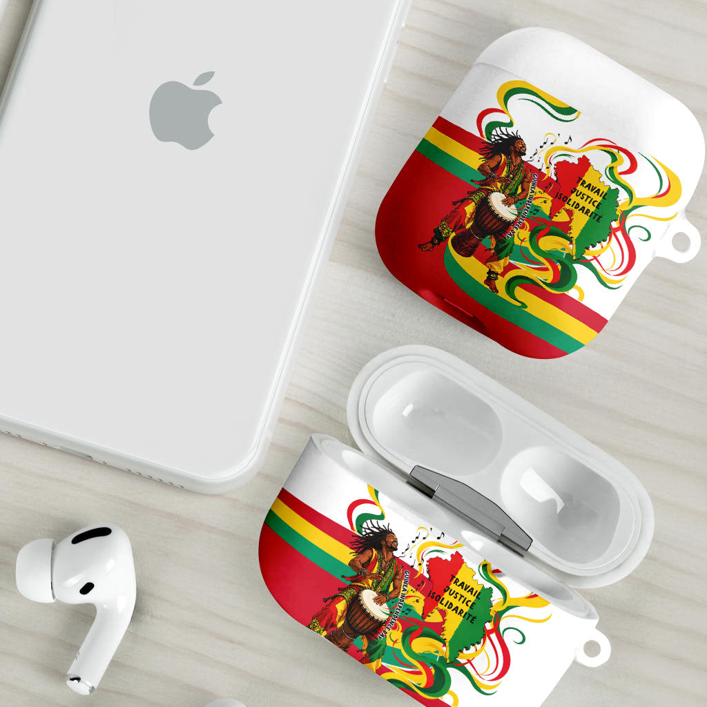 Guinea Independence Day Conakry AirPods Case African Flag Djembe Drum Freedom