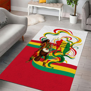 Guinea Independence Day Conakry Area Rug African Flag Djembe Drum Freedom