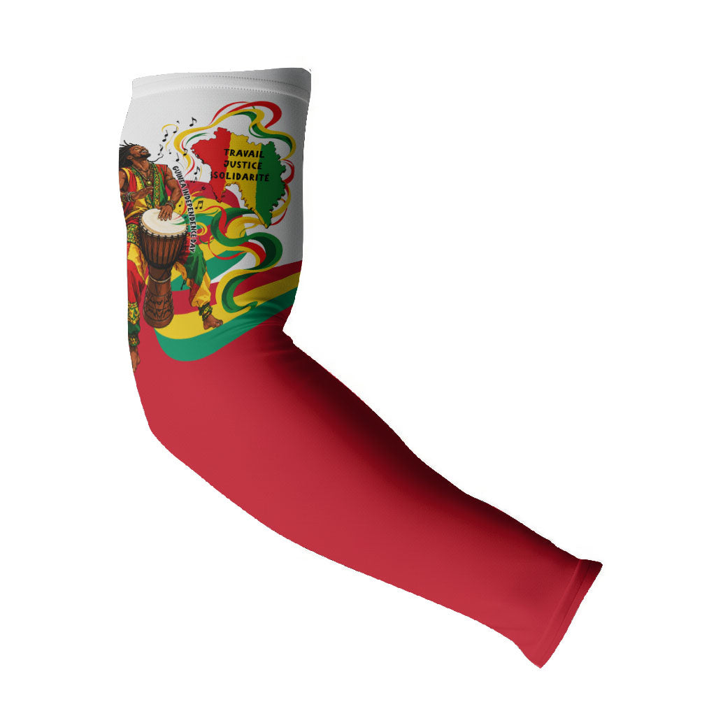 Guinea Independence Day Conakry Arm Sleeves African Flag Djembe Drum Freedom