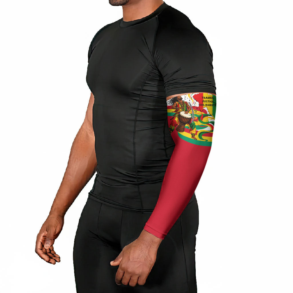 Guinea Independence Day Conakry Arm Sleeves African Flag Djembe Drum Freedom