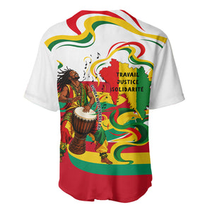 Guinea Independence Day Conakry Baseball Jersey African Flag Djembe Drum Freedom