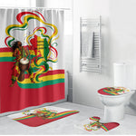 Guinea Independence Day Conakry Bathroom Set African Flag Djembe Drum Freedom