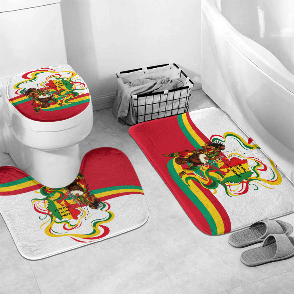 Guinea Independence Day Conakry Bathroom Set African Flag Djembe Drum Freedom