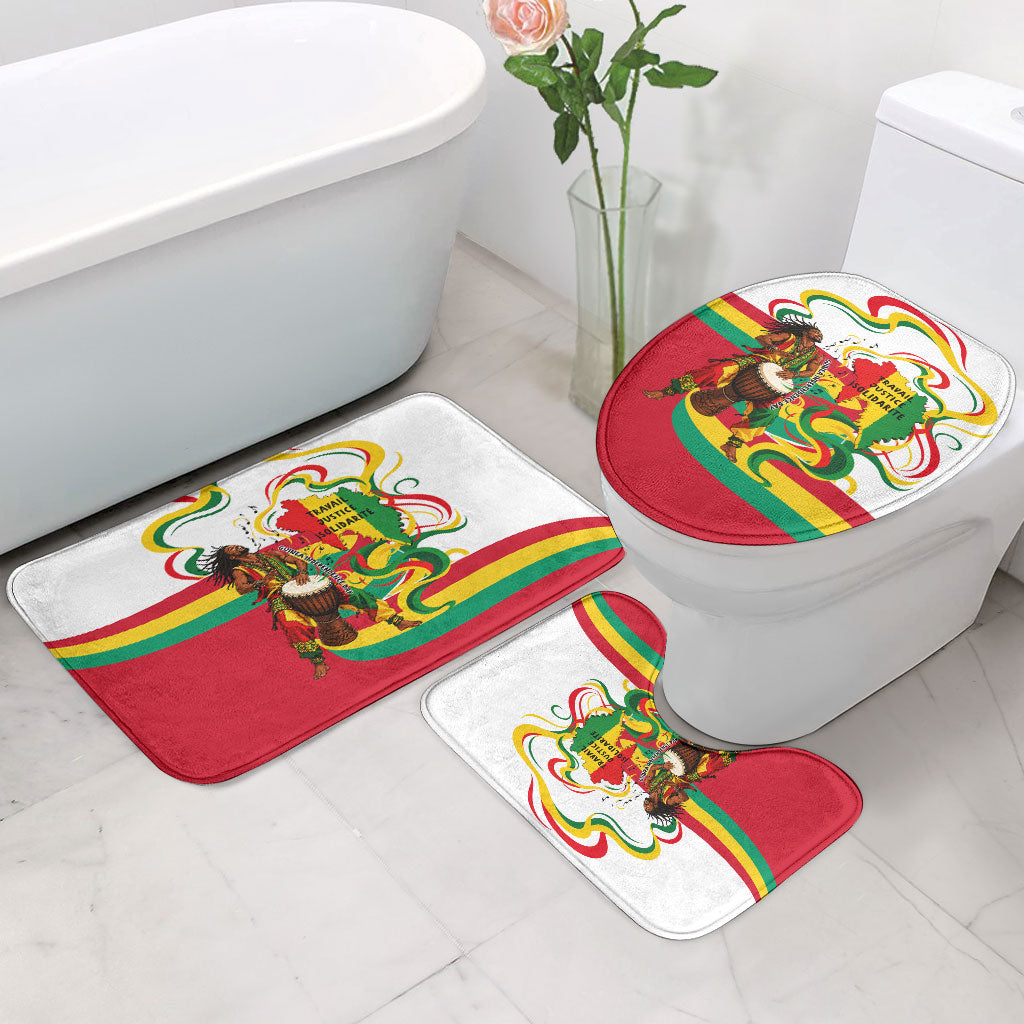 Guinea Independence Day Conakry Bathroom Set African Flag Djembe Drum Freedom