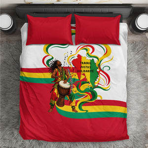 Guinea Independence Day Conakry Bedding Set African Flag Djembe Drum Freedom