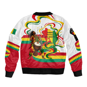 Guinea Independence Day Conakry Bomber Jacket African Flag Djembe Drum Freedom