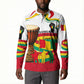 Guinea Independence Day Conakry Button Sweatshirt African Flag Djembe Drum Freedom