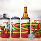 Guinea Independence Day Conakry 4 in 1 Can Cooler Tumbler African Flag Djembe Drum Freedom