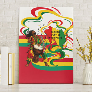 Guinea Independence Day Conakry Canvas Wall Art African Flag Djembe Drum Freedom