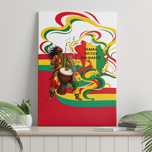 Guinea Independence Day Conakry Canvas Wall Art African Flag Djembe Drum Freedom