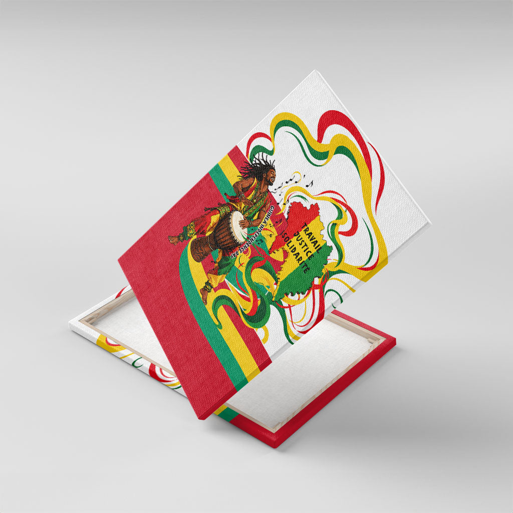 Guinea Independence Day Conakry Canvas Wall Art African Flag Djembe Drum Freedom