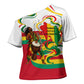 Guinea Independence Day Conakry Cross Shoulder Shirt African Flag Djembe Drum Freedom