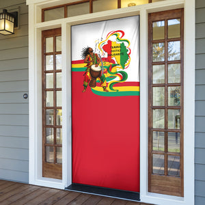 Guinea Independence Day Conakry Door Cover African Flag Djembe Drum Freedom