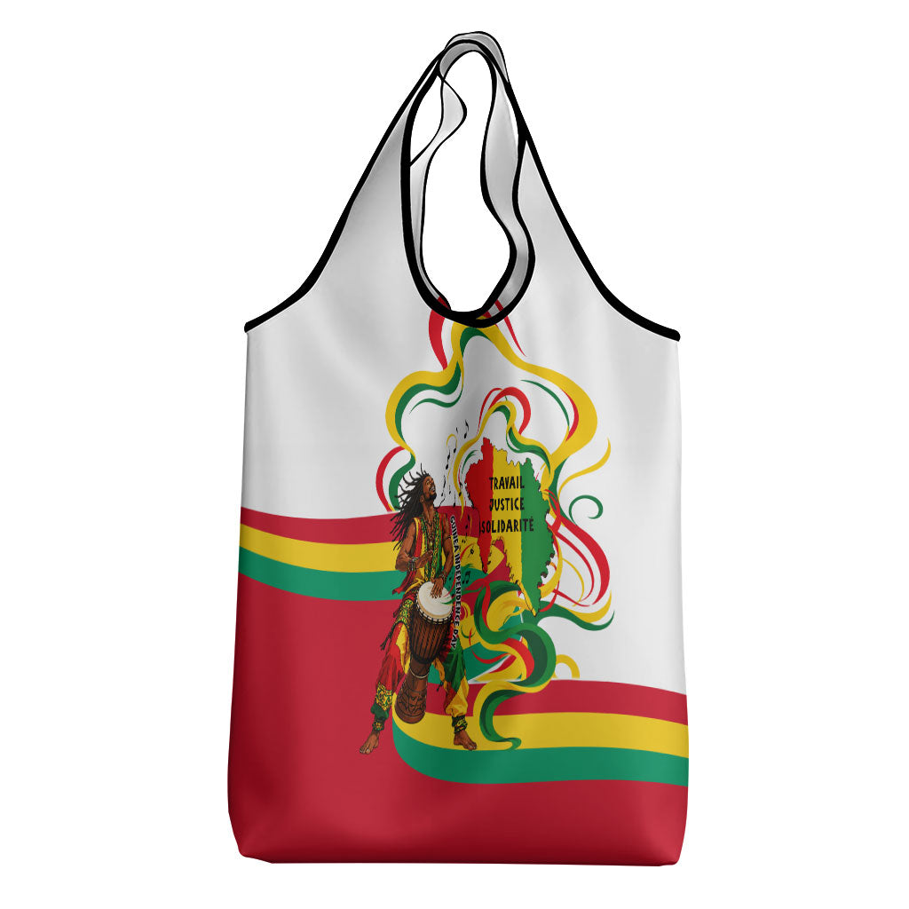 Guinea Independence Day Conakry Grocery Bag African Flag Djembe Drum Freedom