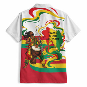 Guinea Independence Day Conakry Hawaiian Shirt African Flag Djembe Drum Freedom