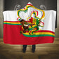 Guinea Independence Day Conakry Hooded Blanket African Flag Djembe Drum Freedom