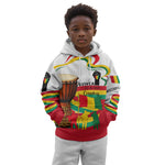 Guinea Independence Day Conakry Kid Hoodie African Flag Djembe Drum Freedom