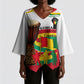 Guinea Independence Day Conakry Kimono Sleeve Blouse African Flag Djembe Drum Freedom