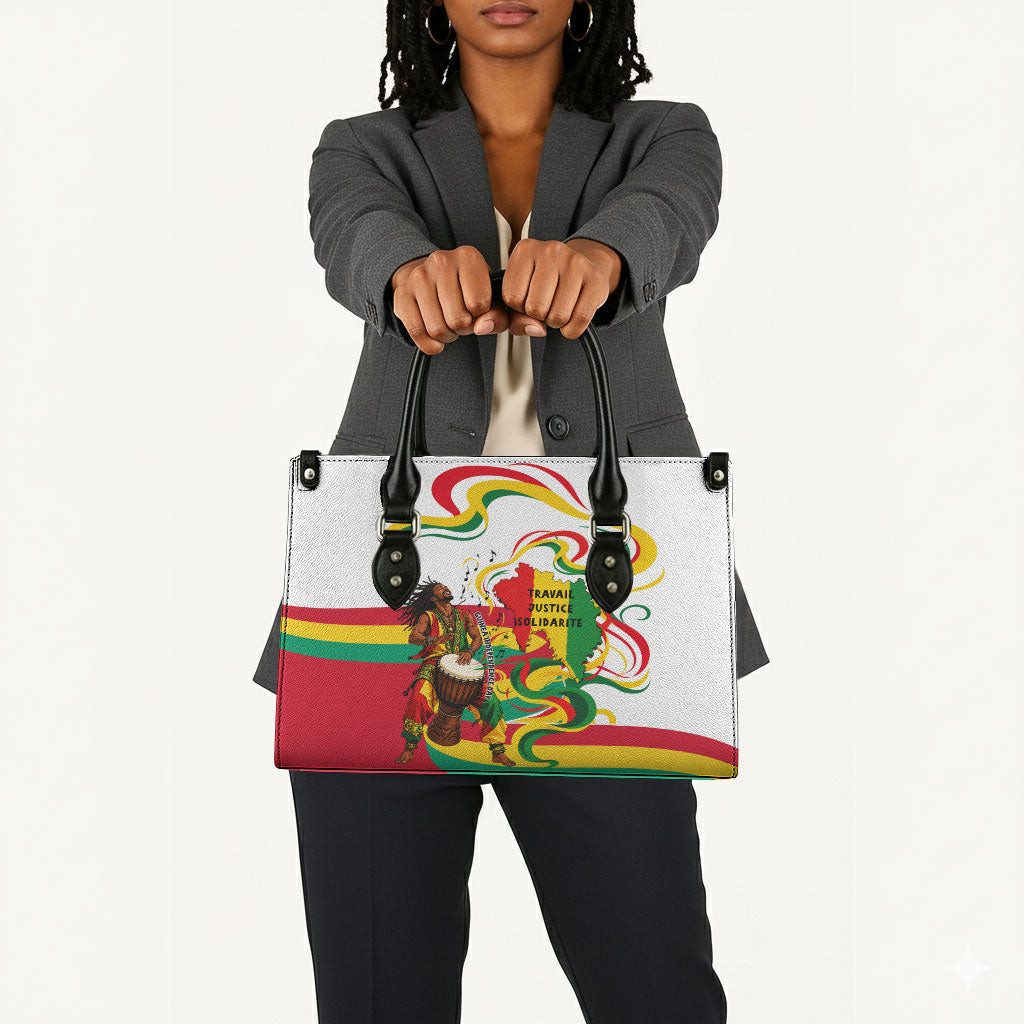 Guinea Independence Day Conakry Leather Bag African Flag Djembe Drum Freedom